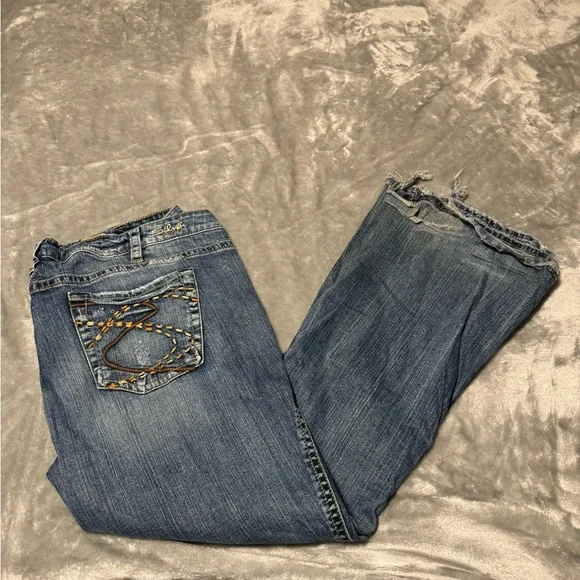 Silver Jeans Jeans Silver Jeans Blue Frances Flare Wide Leg